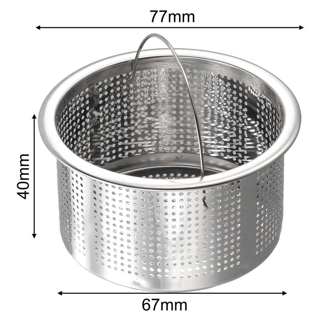 High Quality Brand New Drain Strainer Leakage Stainless Steel Funnel Filter Portable Replacement Sink Drain Tools