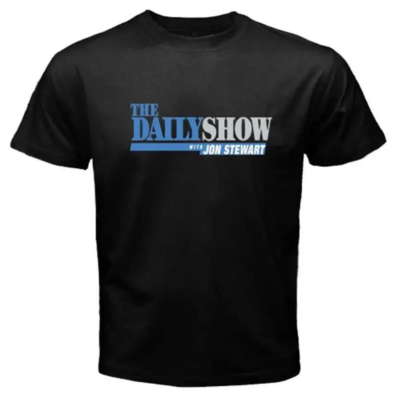 The Daily Show With Jon Stewart Tv Unisexs Black T Shirt Size S 4xl