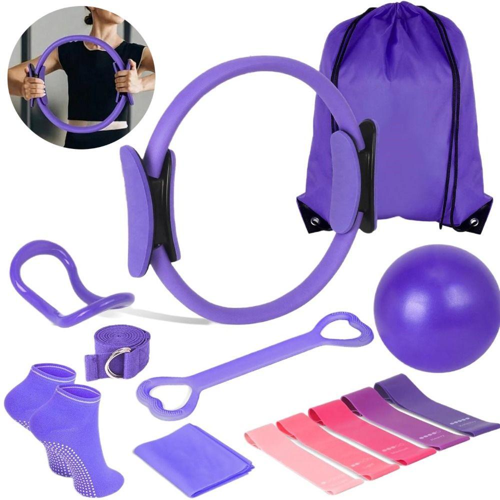 Conjunto de 13 Peças/Conjunto Bola de Pilates Portátil Modelagem Corporal Profissional Círculo de Yoga Pilates Melhora a Saúde com Bolsa de Armazenamento