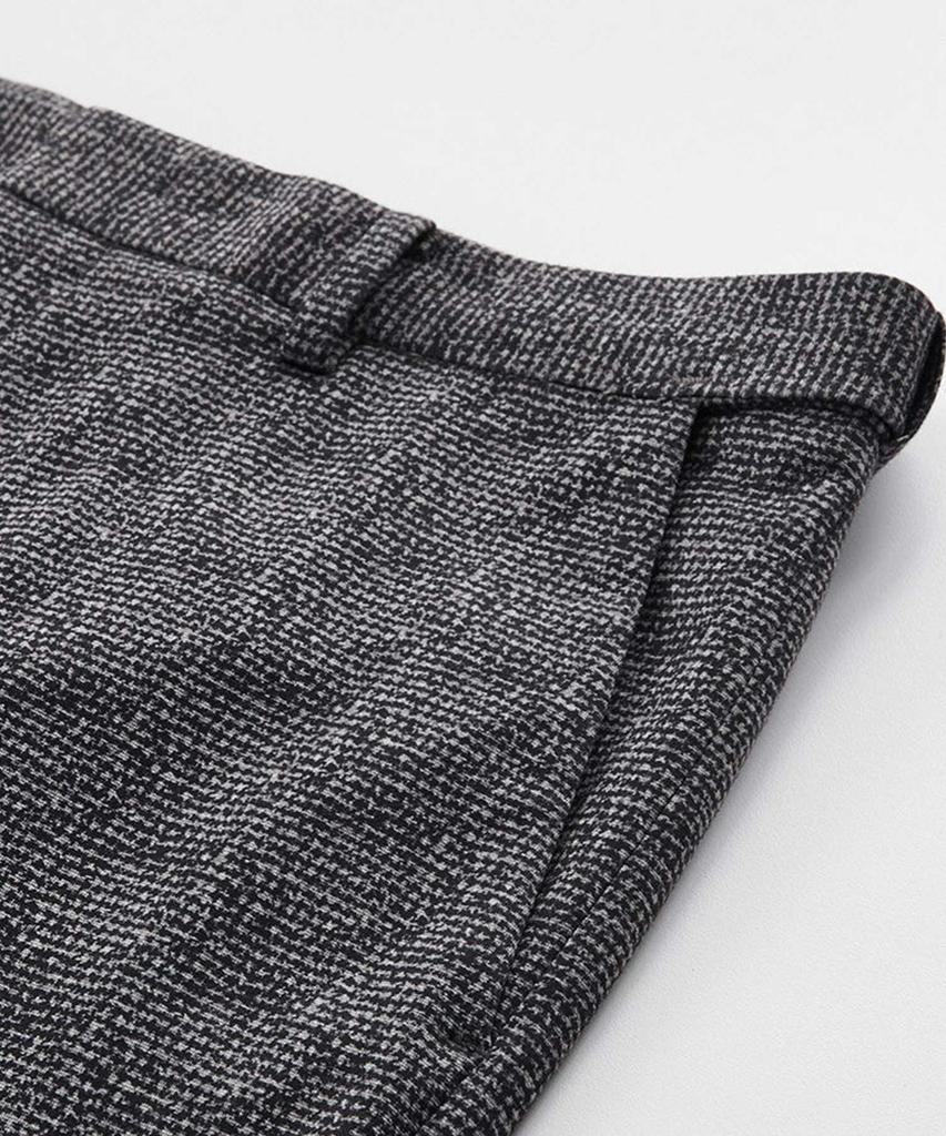 STCO [Hidden Band] Ultra Stretch Jersey Slacks_Black (Tapered Fit)_Spauc01Tab