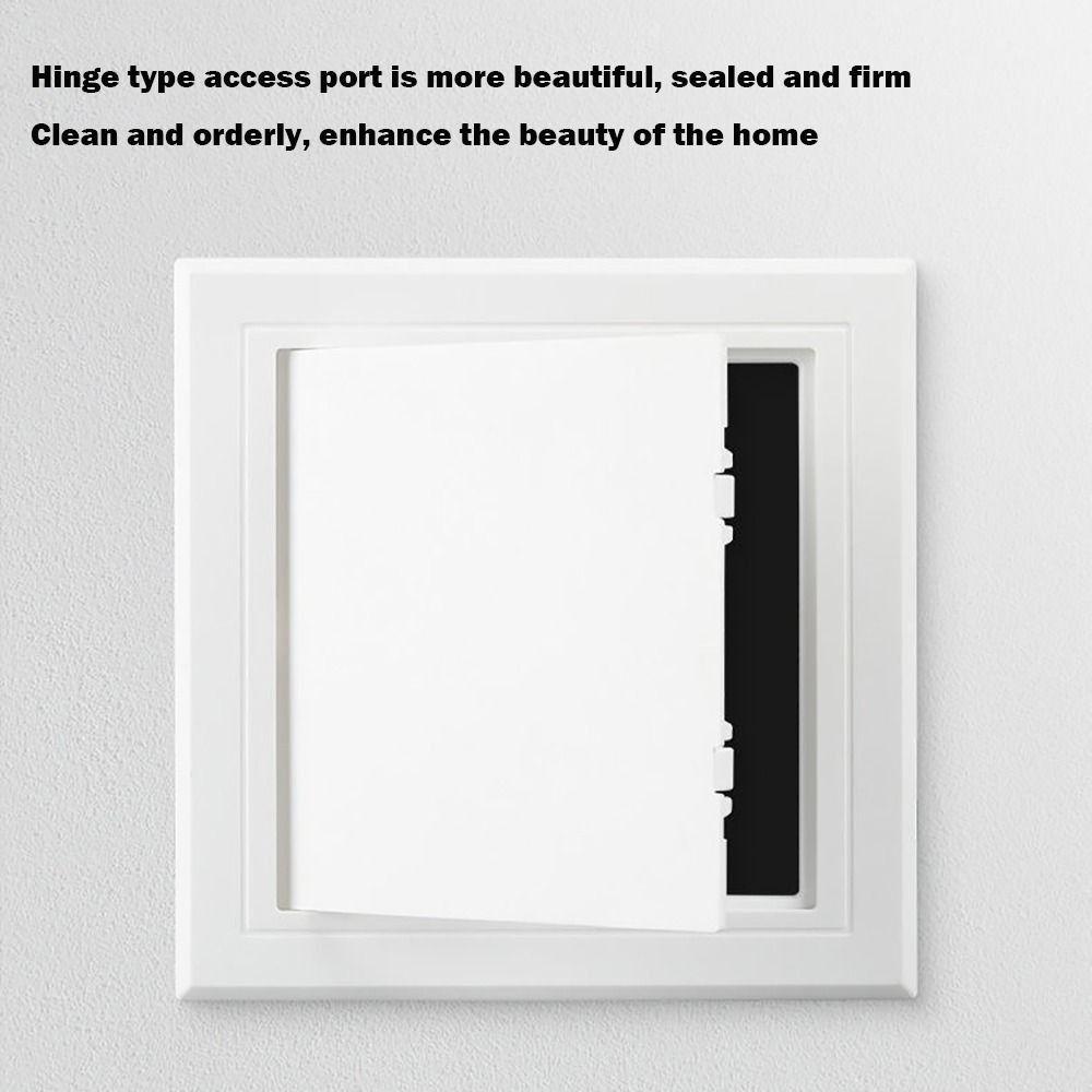 1 st Självhäftande Inspektionslucka Universal ABS Tillgångsdörrar Vägg Tak Vit Lucka Plast Trycktyp