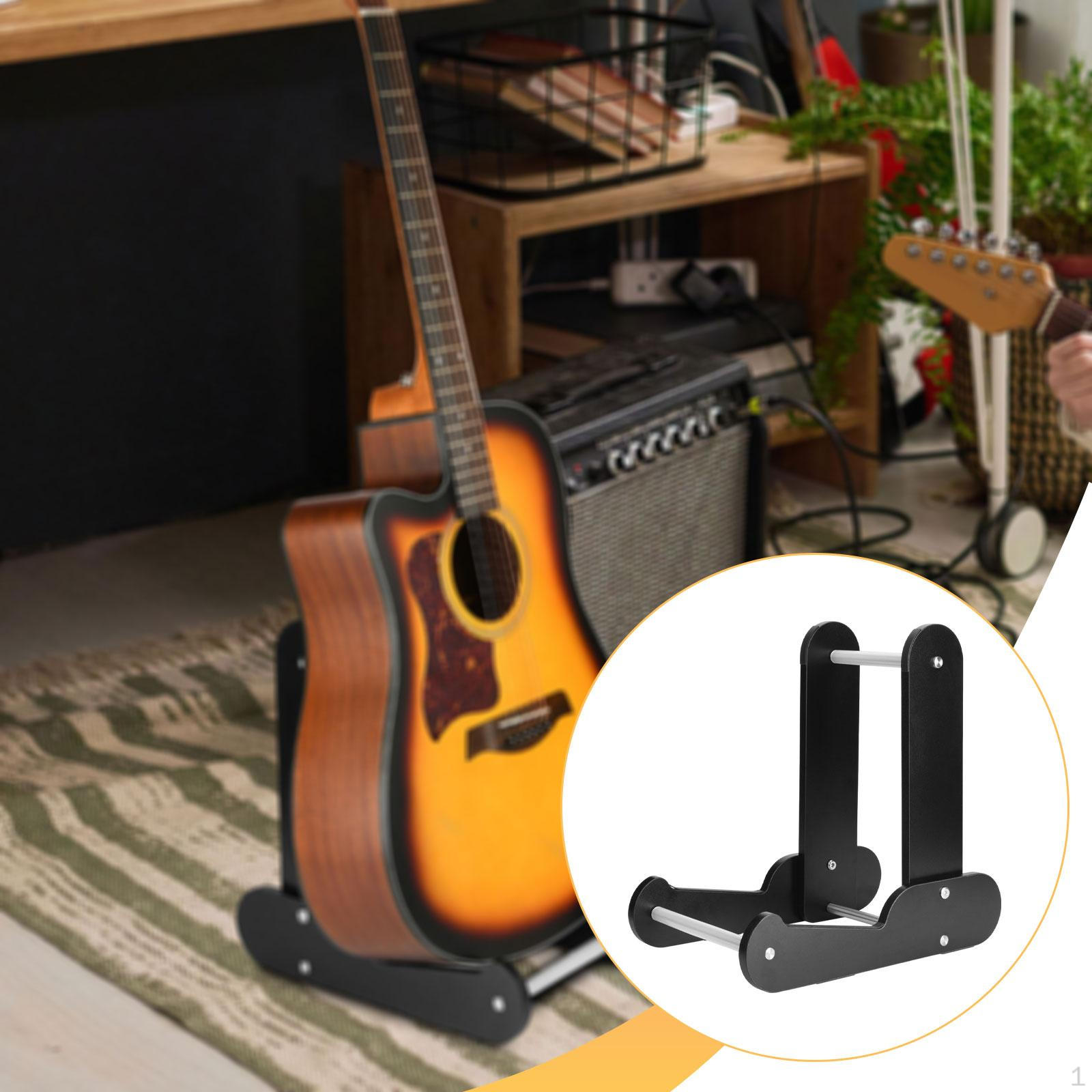 

Guitar Stand Organizer Vertical High Performance Anti Slip Easy Assembly Rack Black