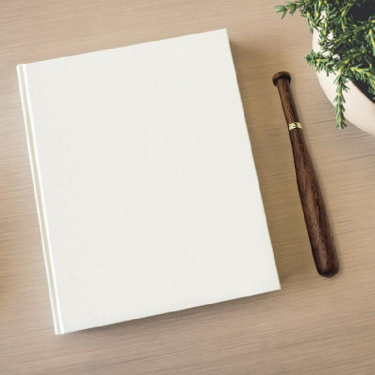 Gift Pen Set Baseball Ballpoint Pen Set Wood Baseball Bat Pen Stationery Pen Snooth Writing Pen for School Office