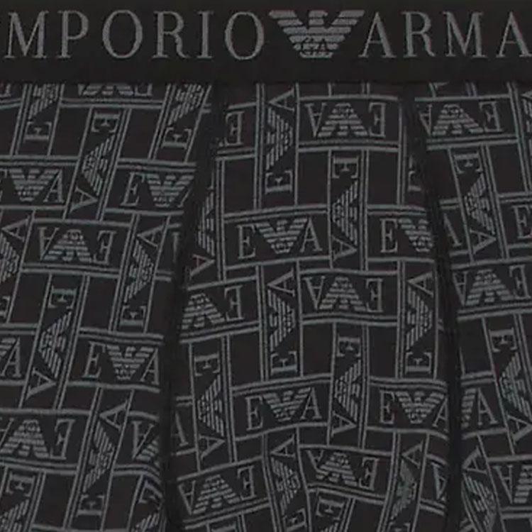 Emporio Armani Logo Print Boxer Briefs Men Underwear Black 111389-3F506-129221