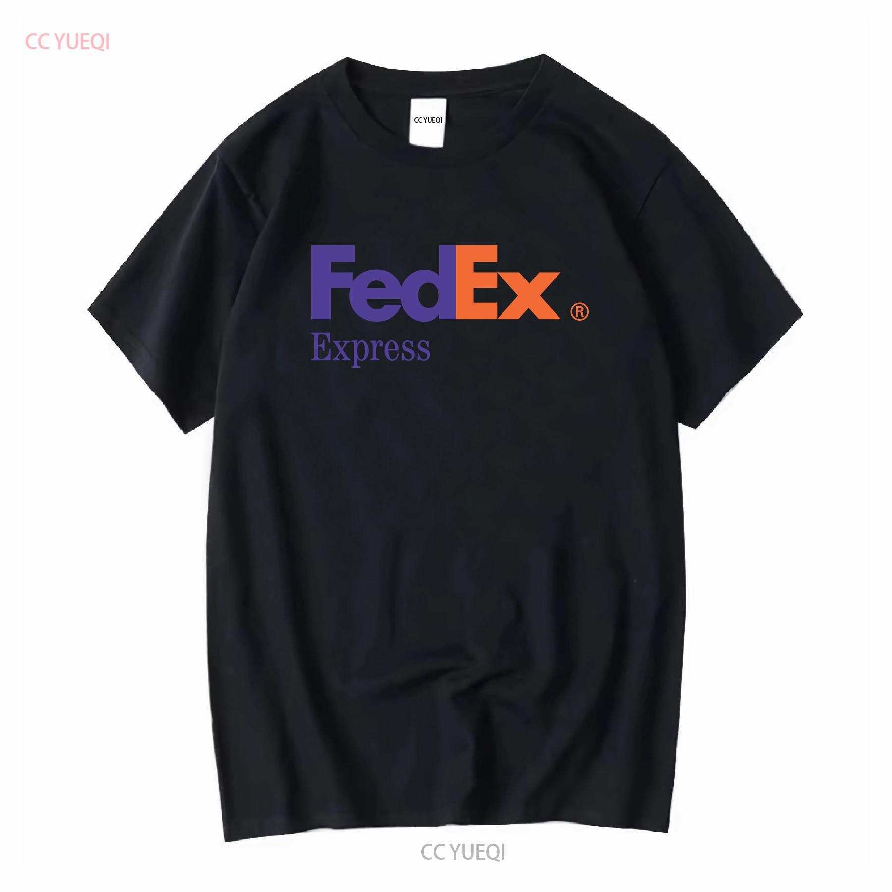 

FedEx Express Logo 100 Cotton T Shirt S 5XL Black vintage Washed fashion Casual homme Slightly Unisex Top For Everyday Wear 4XL
