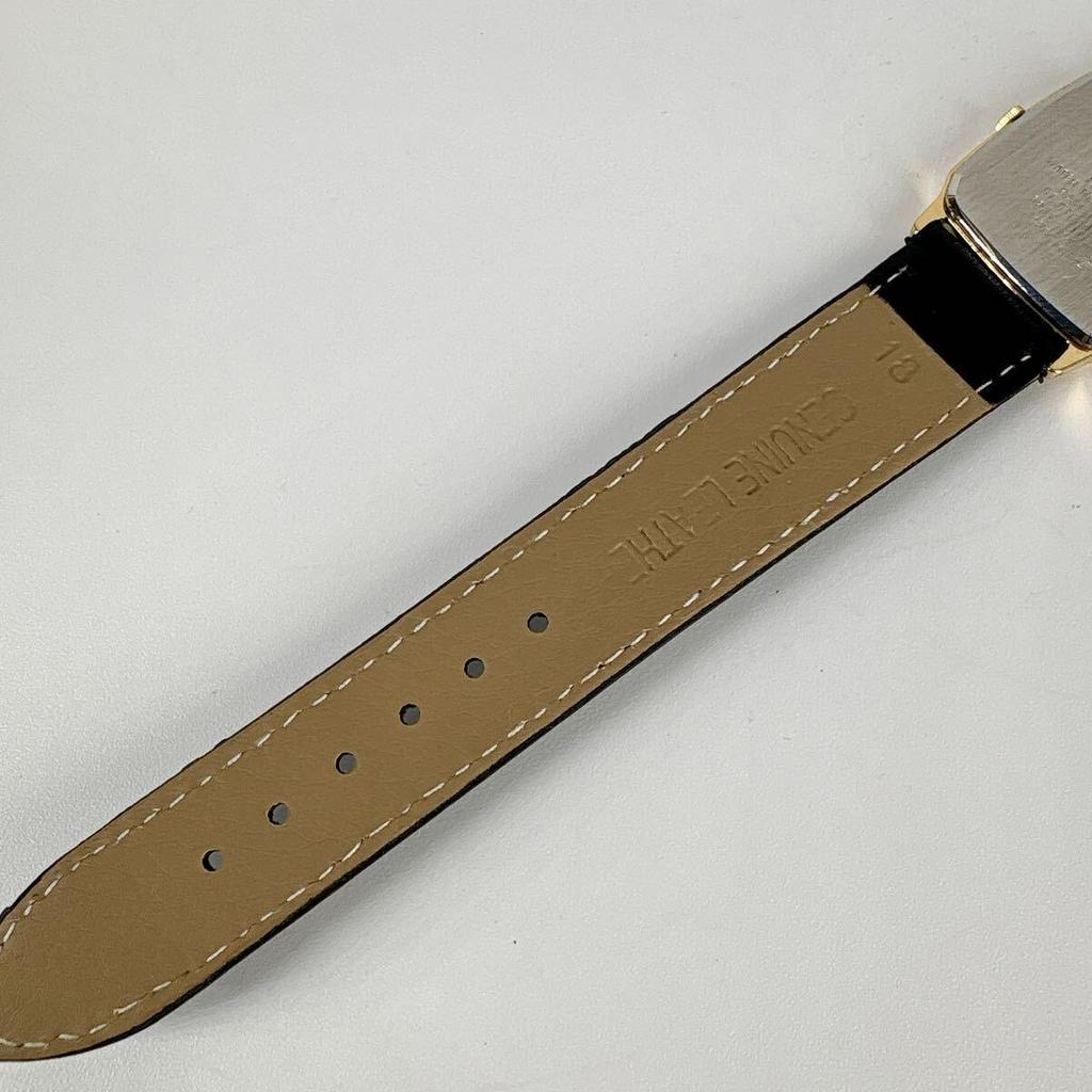 Used [New Battery Replacement/working Item] Seiko Men's Watch Square Gold Japanese Paper Style Dial Vintage SEIKO