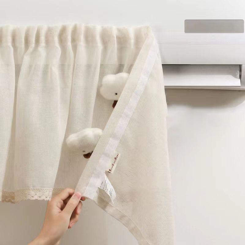 Anti-Direct Blowing Air Conditioning Windshield Set Dust Cover Cute Wind Guide Curtain No Punching Retractable