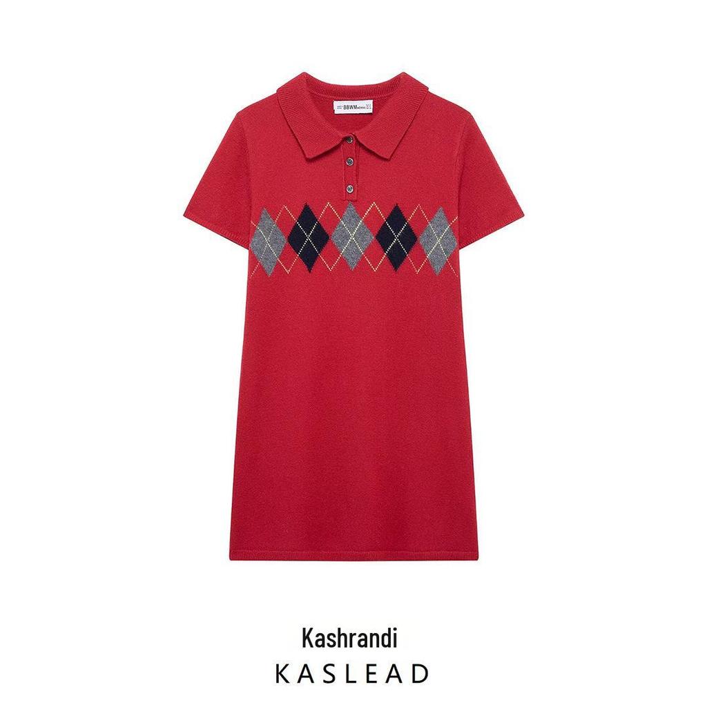 Spring 2025 Women's Fashion: European & American Style Diamond Lapel Mini Dress