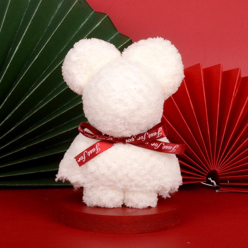 Pineapple Grid Towel Bear Shape - Wedding & Festival Gift