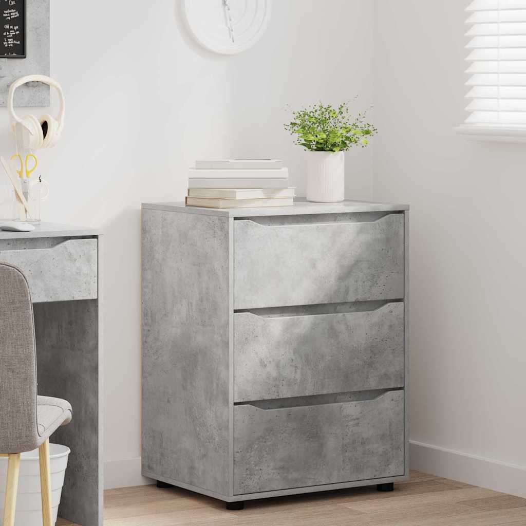 Storage Cabinet Concrete Grey 60 x 48 x 81 cm Engineered Wood