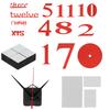 Modern DIY Digital Wall Clock Sticker Decals for Home Living Room Office DecorationRed