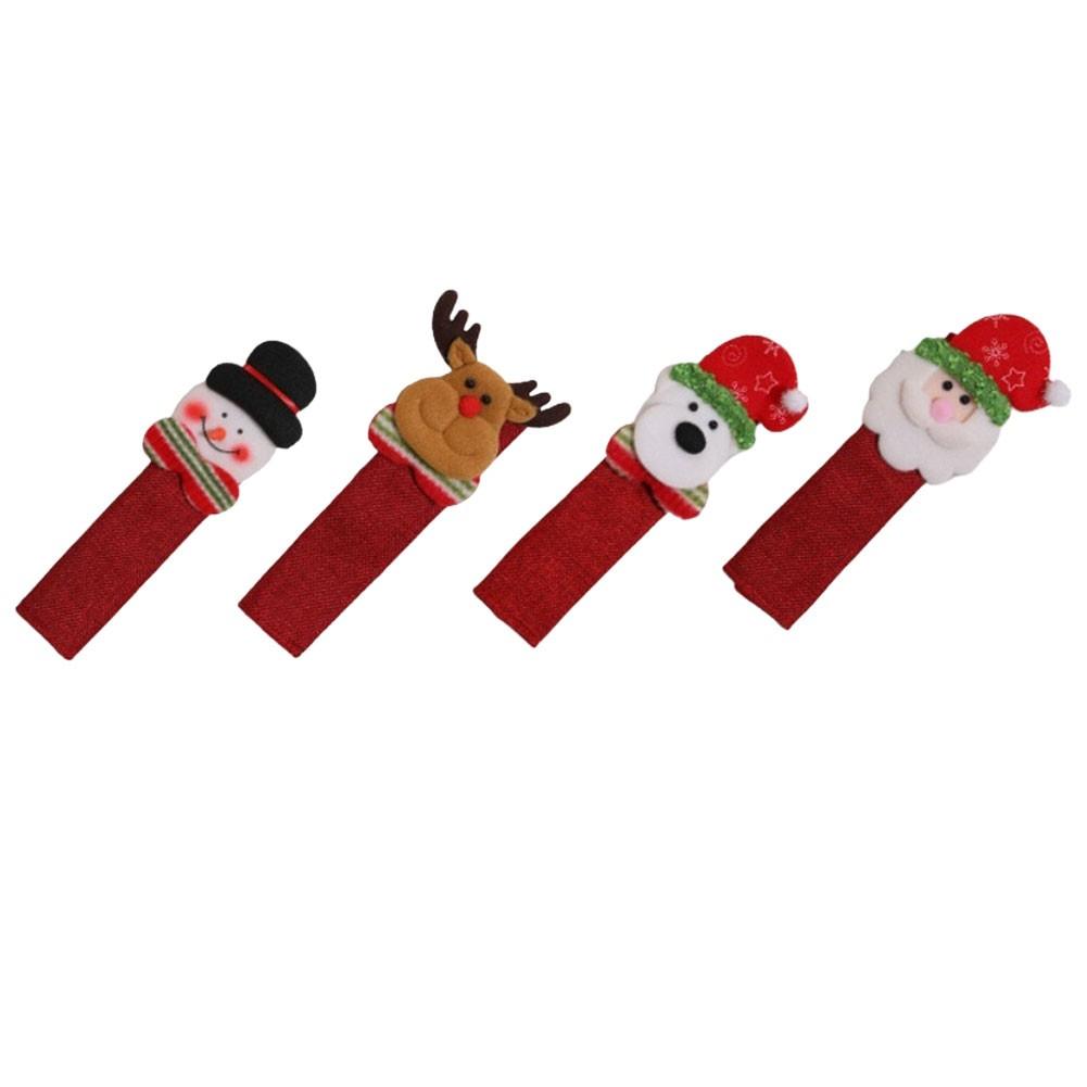 

Dust-proof Appliance Covers Christmas Handle Covers Holiday Kitchen Decor One set