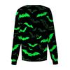 Women's Casual Long Sleeve Single-Breasted Cardigan with Halloween Print for Caregiver Costume