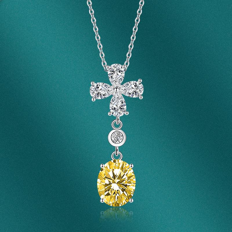 

BELLA BOX Lucky Clover ожерелье многоцветные модные свадебные помолвочные украшения жёлтый