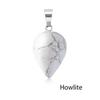Natural Semi-Precious Gemstone Water Tears Drop Shape Pendant Healing Drop Pendant Charm Stone Necklace Pendant Jewelry