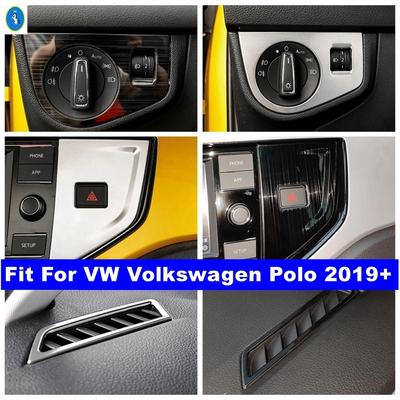 Für VW Polo - Schalter für Scheinwerfer / Lüftungsgitter für Klimaanlage / Bedienfeld für Warnblinker Abdeckung Zierleiste Innenzubehör