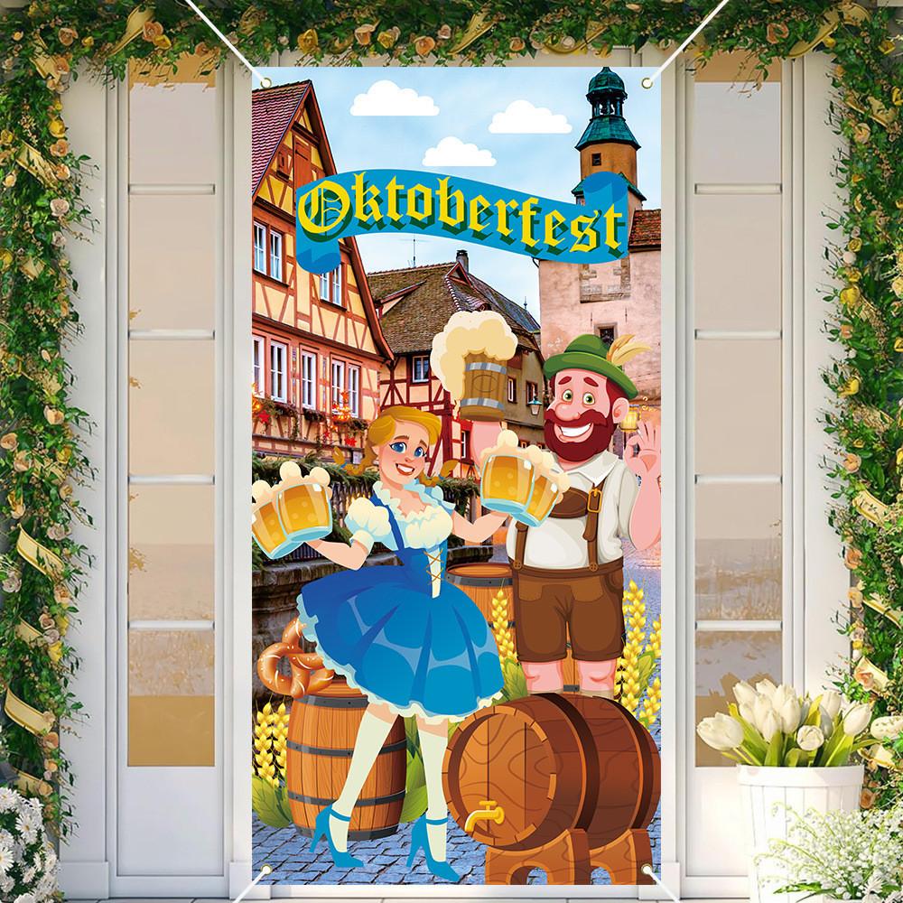Oktoberfest Banner Background Venue Decoration For Festival And Birthday Events