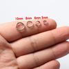 DIY Jewelry 304 Stainless Steel Open Jump & Split Rings, Double-Layer Small Horse Key Rings