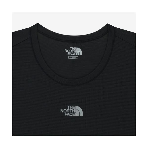 The North Face Logo Slim Fit Round Neck Sleeveless Vest Men Vests Black NT7VR03J