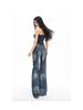 Women's Retro Low-Waist Micro-Flare Jeans - Slimming & Loose Fit for Spring/Autumn 2026