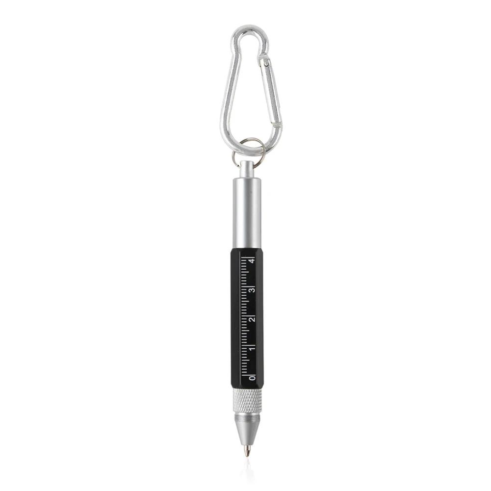 Mini Multifunction Ballpoint Pen Stylus 6 In 1 Metal Screwdriver Touch Screen Tool Pen Small Scale Keychain Pens Gift Accessory