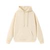 Men's Heavyweight Antibacterial Faux Cotton Hoodie - Solid Color, Unisex, Fall/Winter Essential