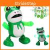 Popular Electric Dancing Frog Toy With Light And Sound Effects Wholesale For Street Vendors