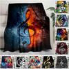 1PC Musical Symbols Music Printed Blanket, All Season Lightweight Home Office Outdoor Nap Multifunctional Blanket A19