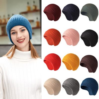 Adult Unisex Hat Comfort Warm Winter Knit Hat For Outdoor Sport Ski Cap