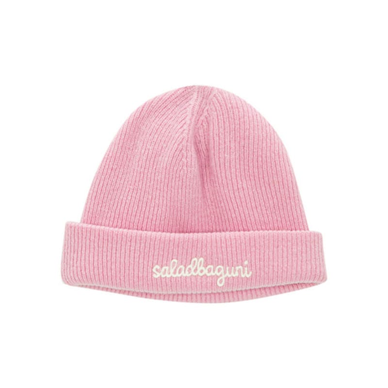 

SALADBAGUNI Logo Wool Short Beanie_pink pink