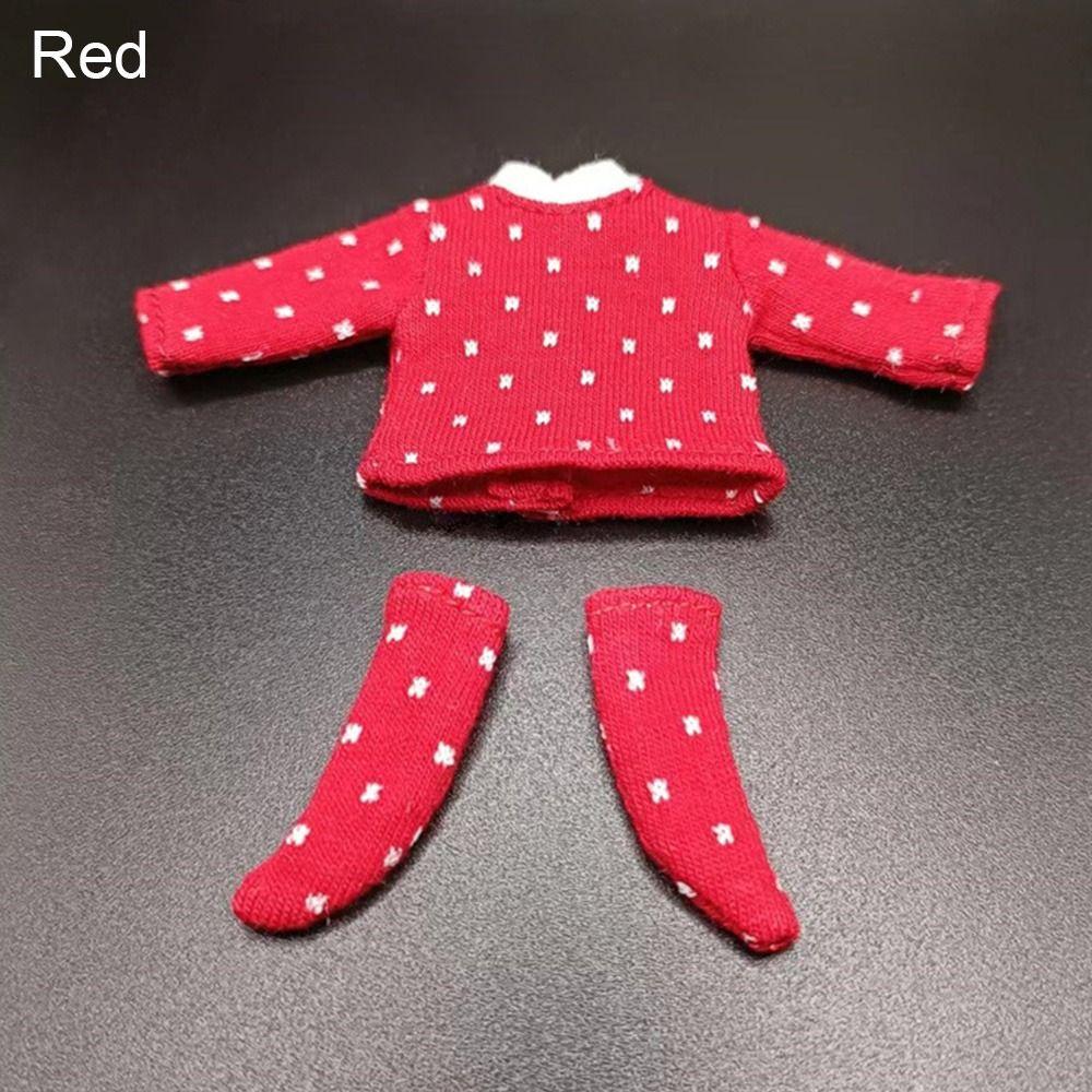 Dolls for 1/11 OB11 Doll Doll Cotton T-shirt DIY Doll Clothes Doll T-shirt Socks Cotton Dot Blouse