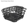 Large Capacity Anti-Extrusion Bike Front Basket Set Black PC Material Detachable Electric Bike Basket with Lid