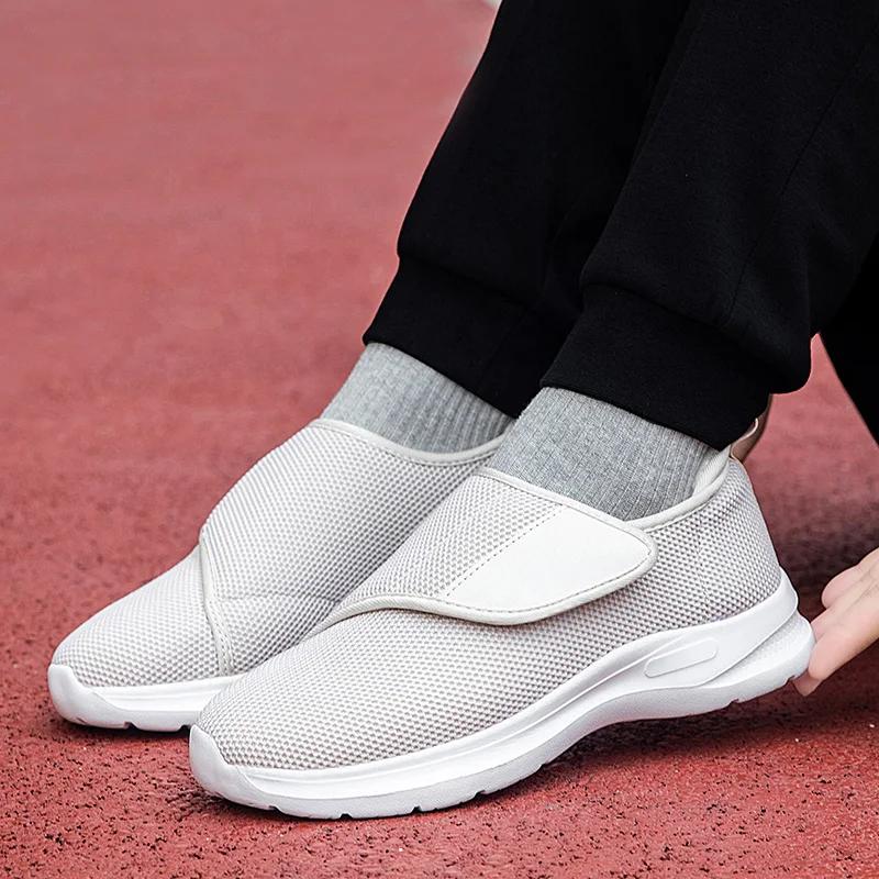 Winter Women Wide Feet Swollen Walking Casual Shoes Thumb Eversion Adjusting Soft Comfortable Man Shoes Zapatillas Para Hombre