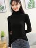 Women's Modal Long Sleeve Semi-High Neck Shirt - Versatile Autumn/Winter Mid-Neck Top