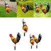 Chicken Animal Statue Stakes Acrylic Sign Floor Decoration Chicken Statue for Courtyard Yard Art Sculpture Pathway Porch Lawn