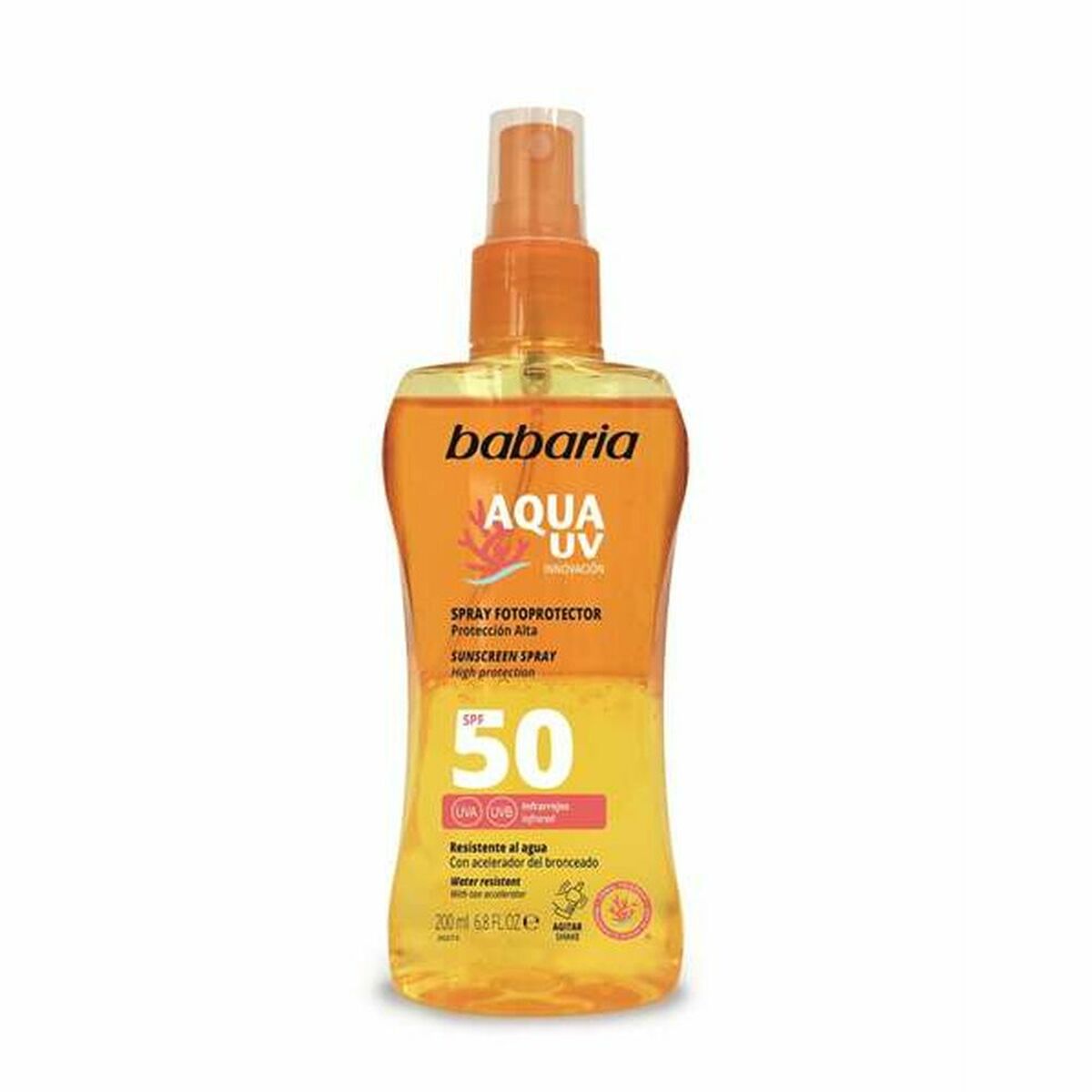 

Babaria Solar Aqua UV Солнцезащитный крем-спрей для тела Spf 50 (200 мл)