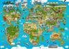 BOPSTER Quebra-cabeça de 1000 peças em 8 partes - Mapa Mundi