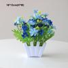 10 Styles Artificial Flowers Plastic Fake Flower Potted New Simulation Plant  Home Decor