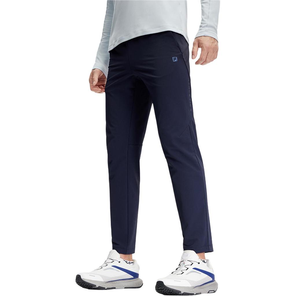 FILA Solid Color Straight Leg Woven Knit Sports Pants Men Bottoms Royal-Blue A11M411802F-NV