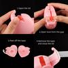 Eyelash Extensions Tape Dispenser Cutter Refill Tool Professional Lash Extension Supplies Portable Reusable Pink Makeup Accessory for Salon Home Use