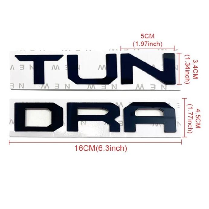 Black Front Grille ert Letter For -2025 Tundra SR5 Limited Bumper Emblem