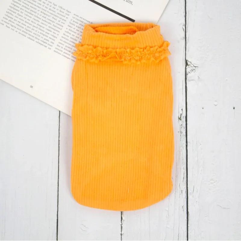 

Small Dog Clothes Pajamas Vest Cat Chihuahua Doggy Puppy Apparel Yorkies Pomeranian Shih Tzu Maltese Bichon Poodle Clothing XXS 3XL помаранчевий