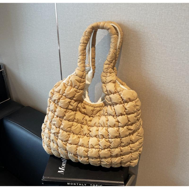 

Large capacity bag women s autumn and winter versatile new plaid cloth bag shoulder shopping bag commuter tote bag хаки