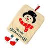 Coral Fleece Merry Christmas Hand Towel Cartoon Snowman Water-absorbent Santa Claus Kitchen Towel No Shedding Quick-drying