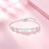 Barbie [520 Valentine's Day Limited] Flashing Butterfly Smile, Niche Luxury Confession, 999 Silver Zircon Bracelet, Women's Style BBSLGQ013