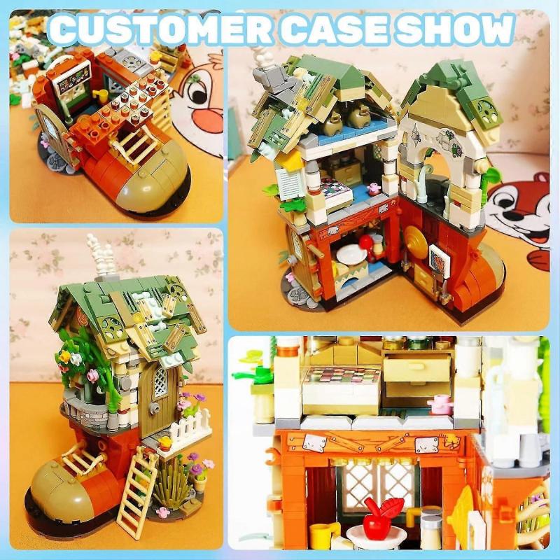 New Tree House Building Set Forest Tree House Building Block Set 709 Pcs Beautiful Gift For Boys Girls