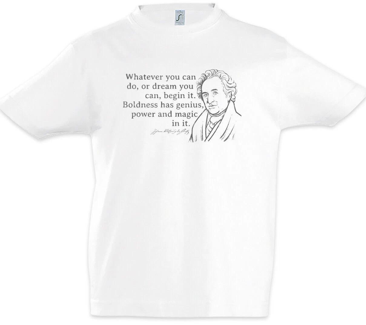 Goethe Whatever You Can Do Kids Boys kids boys T-Shirt Johann Wolfgang Quote 160