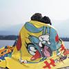 Animation Anime Film Oggy And The Cockroaches Blankets Soft Warm Flannel Throw Blanket Bedspread for Bed Living Room Picnic Sofa