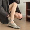 French Inner Height-increasing Ballet Mary Jane Small Leather Shoes Single Shoes Women's 2025 New Summer Skirt Height-increasing Single Shoes