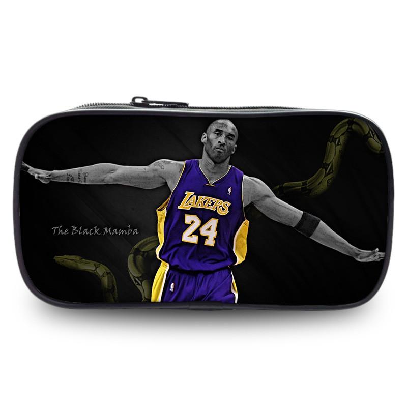 Kobe Bryant Sports Star Pen Case Large Capacity Stationery Organizer For Students